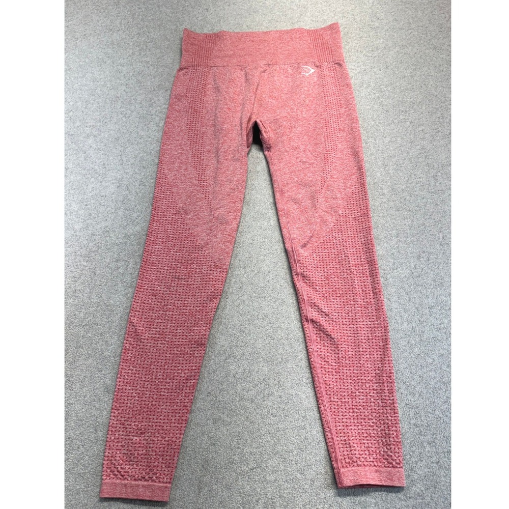 Gymshark Vital‎ Seamless Leggings Womens XS Pink Marl High Waisted Activewear